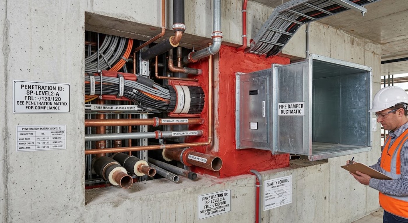 Penetration Matrix and Fire Stopping Specifications
